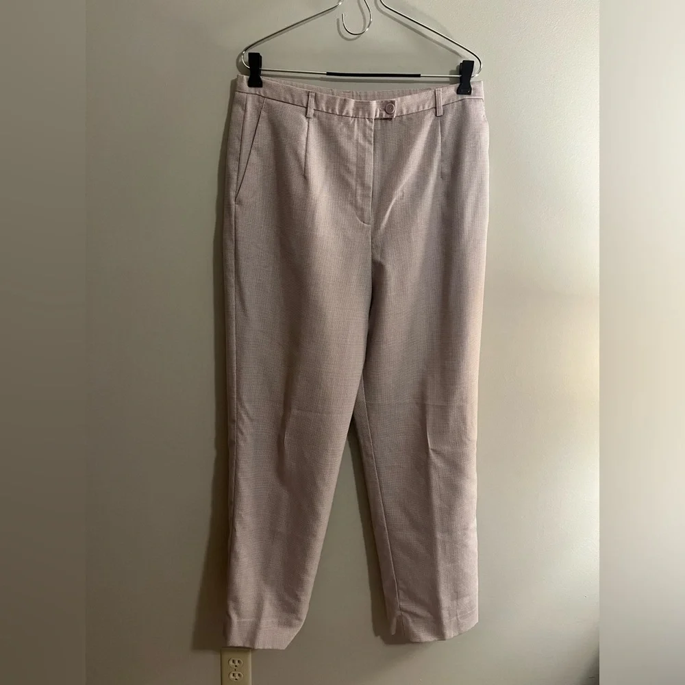 Pendleton cream small checkered loose fit trousers size 14 - Picture 1 of 10